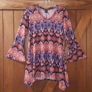 *WinWin* Flare-Bottom Tunic w/Bell Sleeves (S/M)